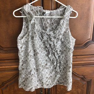 Banana Republic Sleeveless Swirl Top